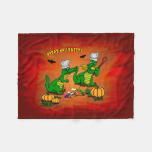 Drachen - Frohe Halloween! Heute werde ich kochen Fleecedecke