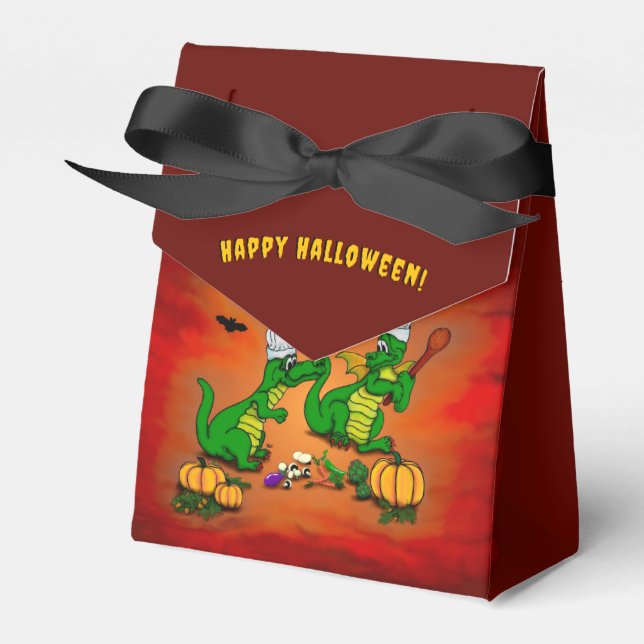 Drachen - Frohe Halloween! Heute werde ich kochen Geschenkschachtel (Vorderseite)