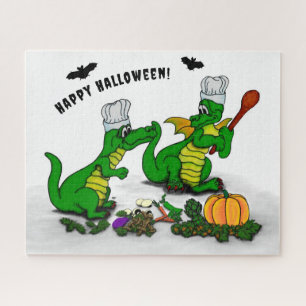 Drachen - Frohe Halloween! Heute werde ich kochen Puzzle
