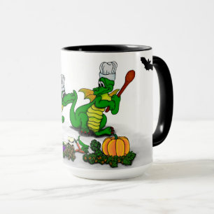 Drachen - Frohe Halloween! Heute werde ich kochen Tasse