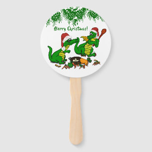 Drachen - Frohe Weihnachten ! - heute werde ich ko Fächer