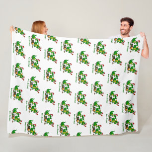Drachen - Frohe Weihnachten ! - heute werde ich ko Fleecedecke