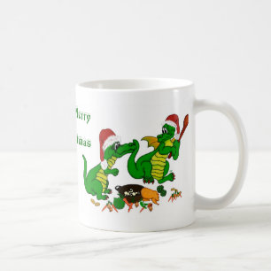 Drachen - Frohe Weihnachten ! - heute werde ich ko Tasse