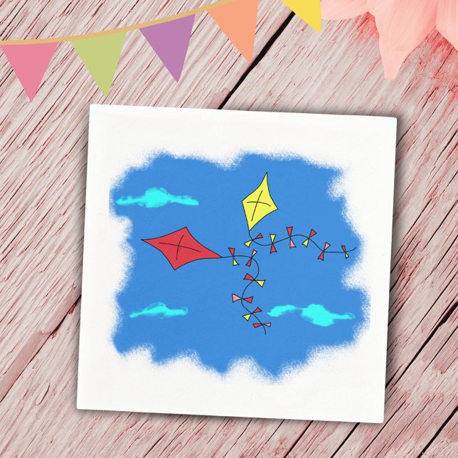 Drachen im blauen Himmel Serviette (Von Creator hochgeladen)