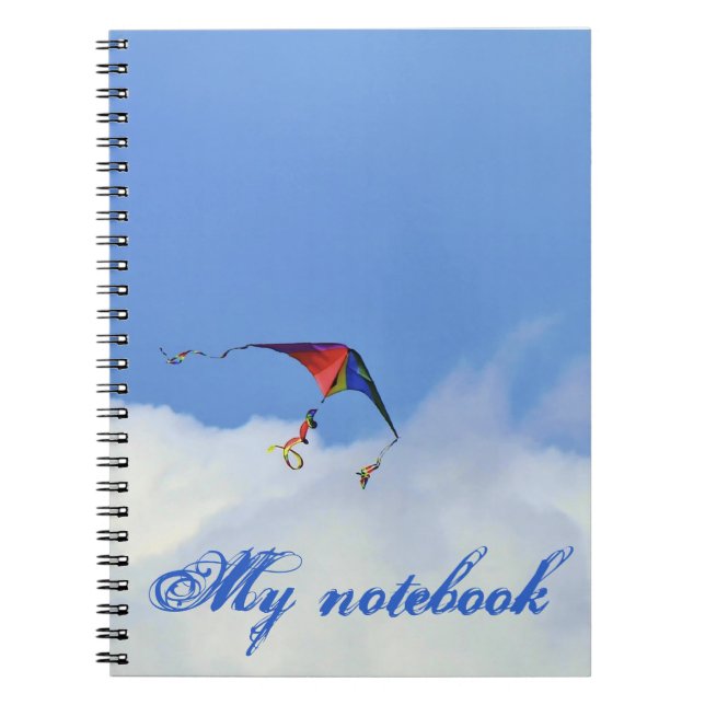 Drachen im Clouds Notebook Notizblock (Vorderseite)
