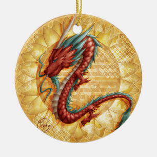 Drachen Keramik Ornament