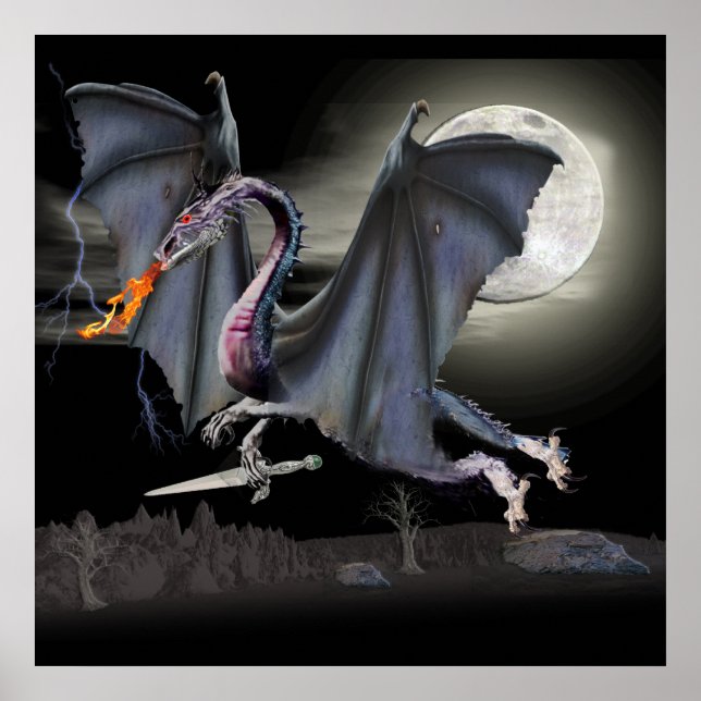 Drachen Poster (Vorne)