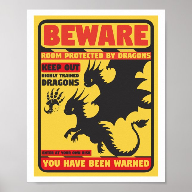 Drachen Poster (Vorne)