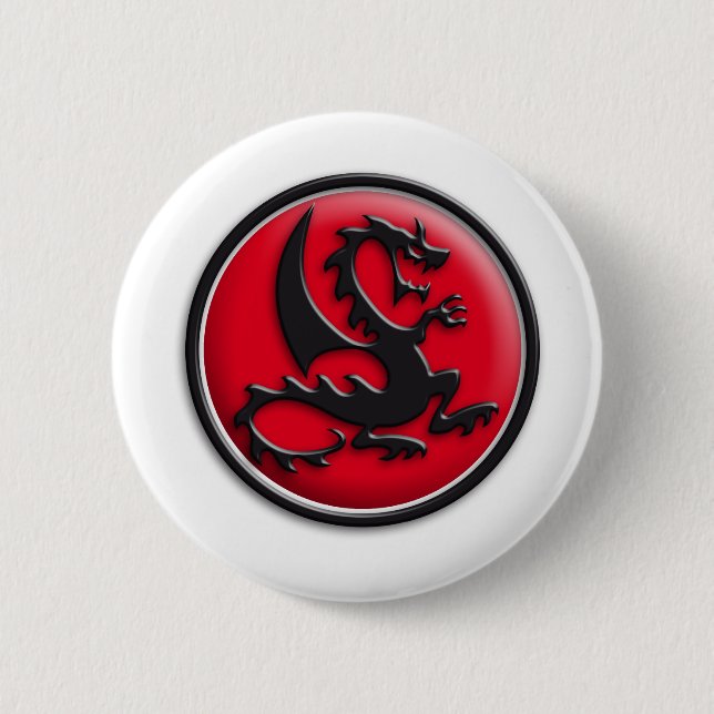 Drachen rot button (Vorderseite)