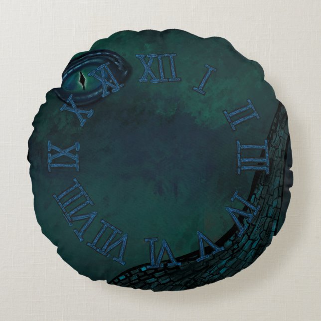 Drachen Rundes Kissen (Vorderseite)