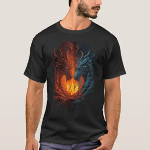 Drachen stehen einander gegenüber T-Shirt