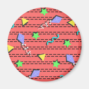 Drachen, Sterne, Dreiecke und Kurven Magnet