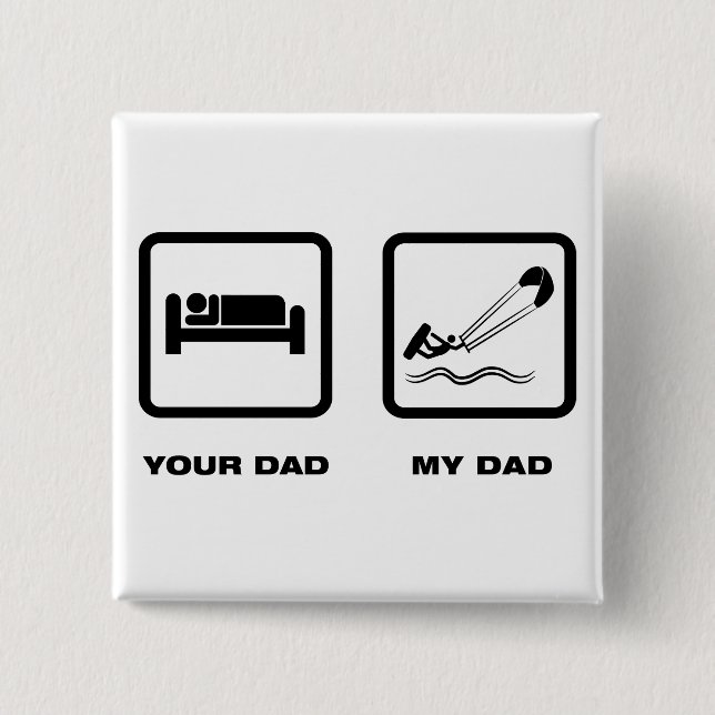 Drachen-Surfen Button (Vorderseite)