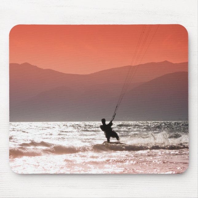 Drachen-Surfer Mousepad (Vorne)