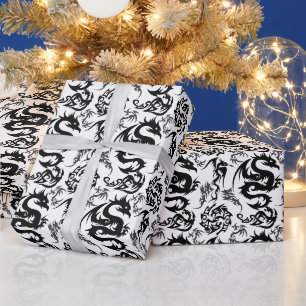 Drachen Umrissmuster 05.b.DOLP01 Geschenkpapier