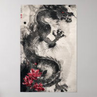 Drachen und Blume Traditionelle japanische Kunstga