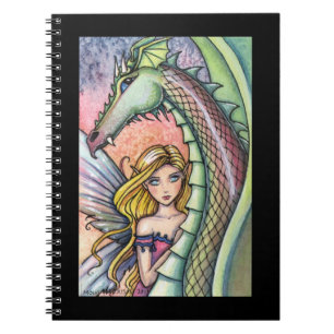 Drachen- und Feen-Notizbuch-Journal Notizblock