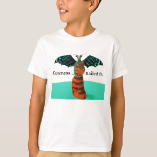 Drachen und Holzkatze T-Shirt