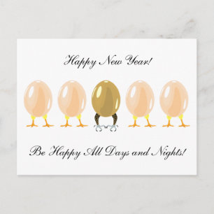 Drachen und Hühner Custom Postcard Feiertagspostkarte