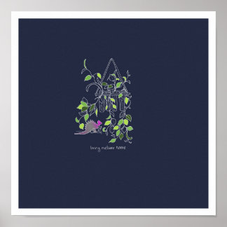 Drachen und Natur Poster