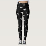 Drachen und Sterne auf schwarzem Hintergrund Leggings<br><div class="desc">Drachen und Sterne auf schwarzem Hintergrund</div>