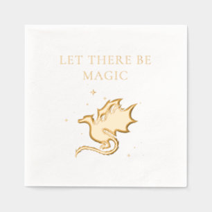 Drachen und Sterne Gelassen, es gibt Magie Servietten Mit Folie