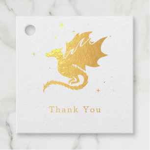 Drachen und Sterne Vielen Dank Geschenkanhänger