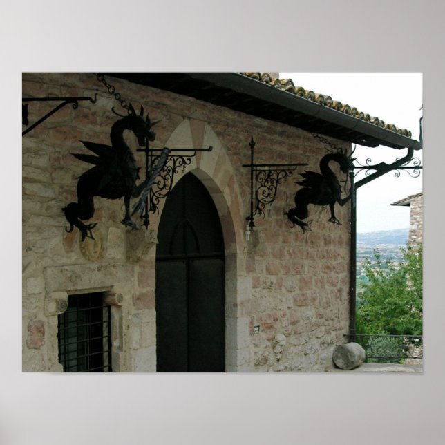 Drachen von Assisi Poster (Vorne)