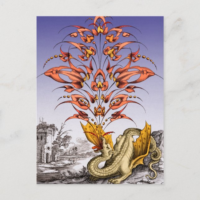 Drachenatmen Postkarte (Vorderseite)