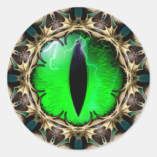 Drachenauge Runder Aufkleber