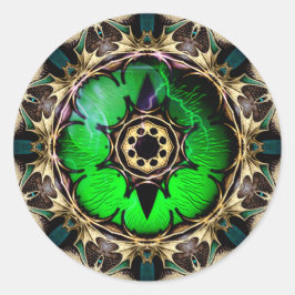 Drachenauge Runder Aufkleber