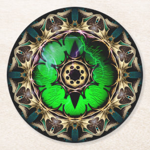 Drachenauge Runder Pappuntersetzer