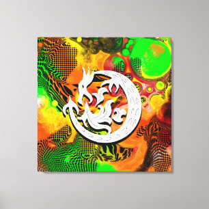 Drachenblasen Leinwanddruck