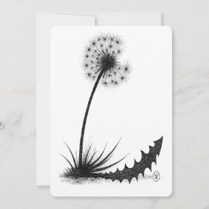 Drachenblatt-Löwenzahn • Heimgesuchte Tinte Botani Einladung