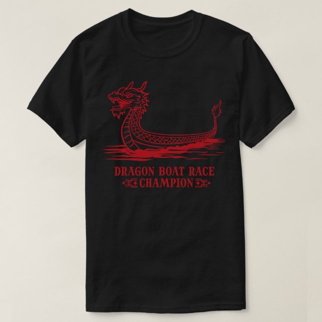 Drachenboot Chinesisch Thema 1 T-Shirt (Design vorne)