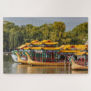 Drachenboote für Touristen Kunming Lake Puzzle