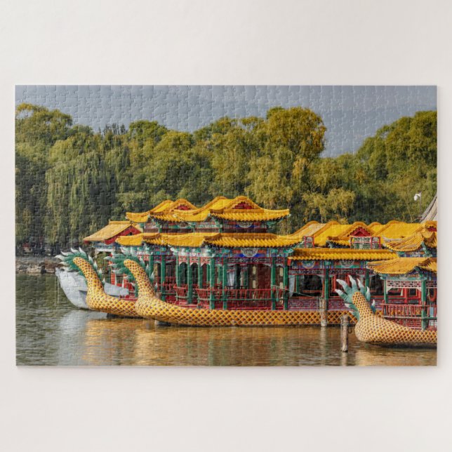 Drachenboote für Touristen | Kunming Lake Puzzle (Horizontal)