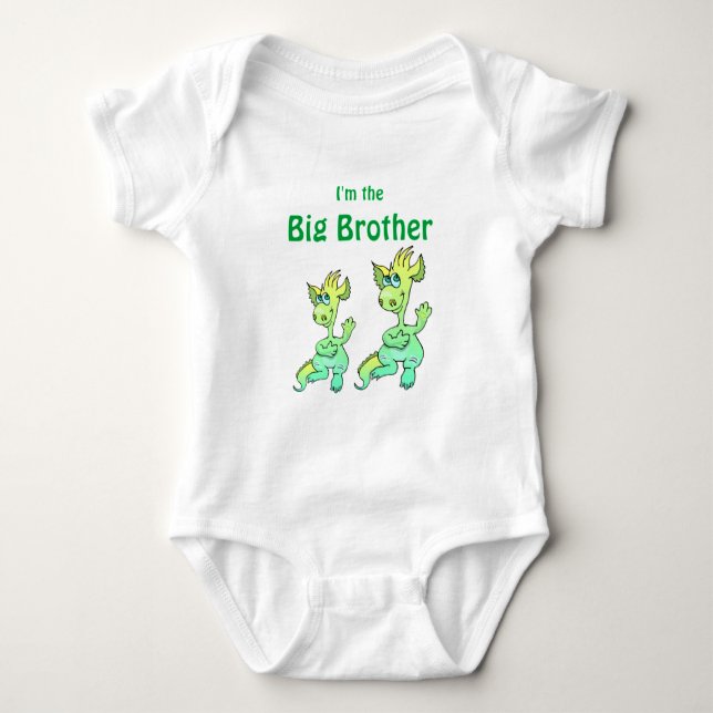 Drachenbruder Baby Strampler (Vorderseite)