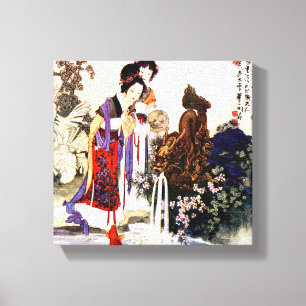 Drachenbrunnen 12" x 12", 1,5", Single Leinwanddruck