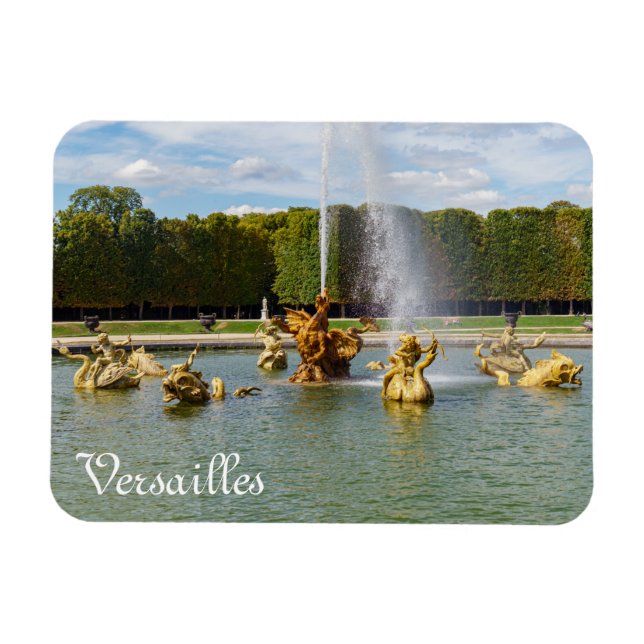 Drachenbrunnen im Garten Versailles - Frankreich Magnet (Horizontal)