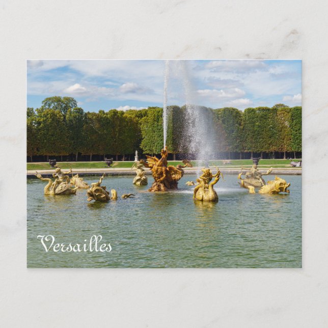 Drachenbrunnen im Garten Versailles - Frankreich Postkarte (Vorderseite)