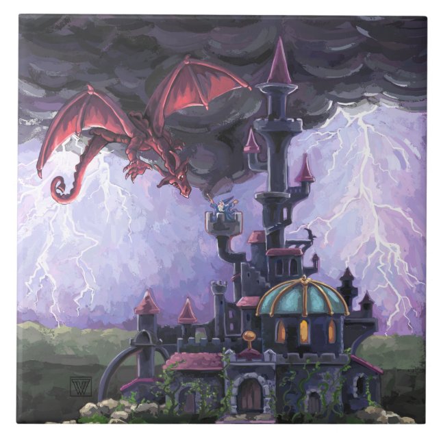 Drachenburg Fliese (Vorderseite)