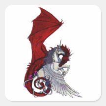 Drachendrache Krimson Fantasy Unicorn Pferd