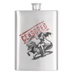 Dracheneiter-Pin-Up-Flasche Flachmann