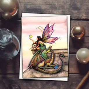 Drachenelemente Feen-Art von Molly Harrison Karte