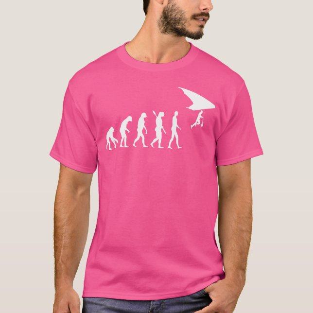 Drachenevolution Hanggleiter Schweben Gleiten T-Shirt (Vorderseite)