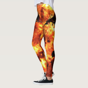 Drachenfantasie im Feueratmen Leggings