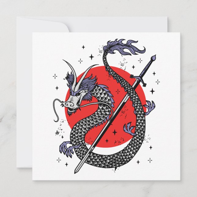 Drachenfeindlichkeit: Ein majestätisches chinesisc (Vorderseite)