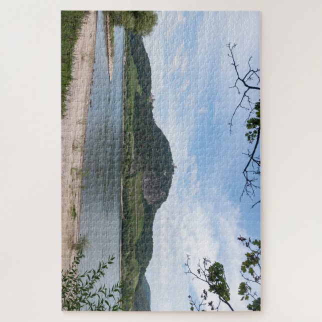 Drachenfels-Hügel in Königswinter im Siebengebirge Puzzle (Vertikal)