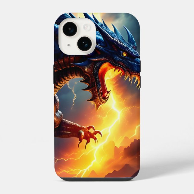 Drachenfeuer-Blitzkampf zwei iPhone Hülle (Rückseite)